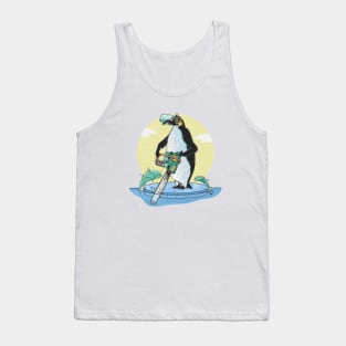 King Penguin ice fishing Tank Top